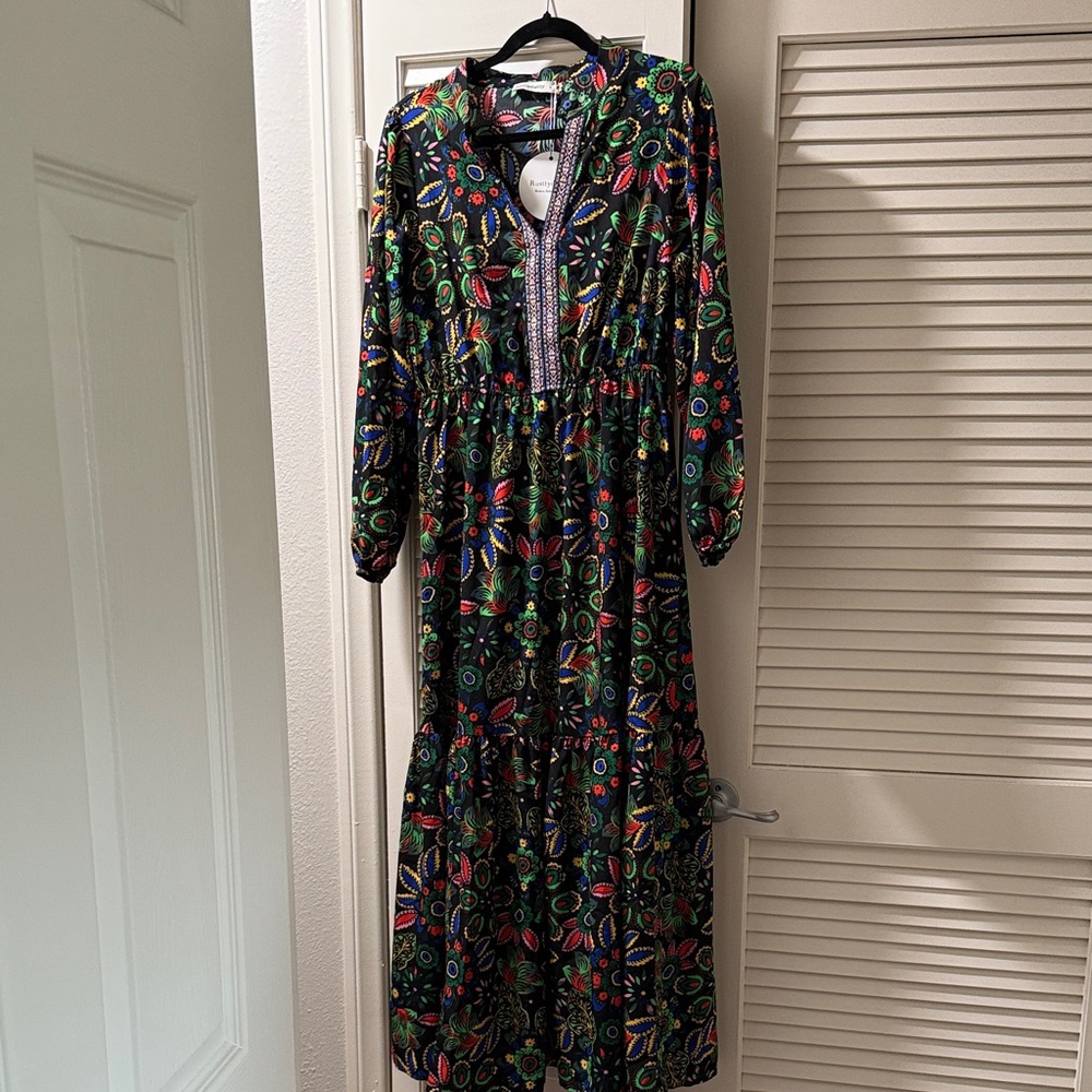 Floral Black Maxi Dress